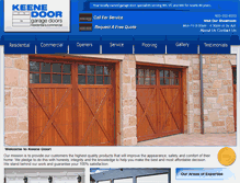 Tablet Screenshot of keenedoor.com